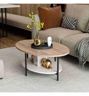 Couchtisch – Eiche und Weiss