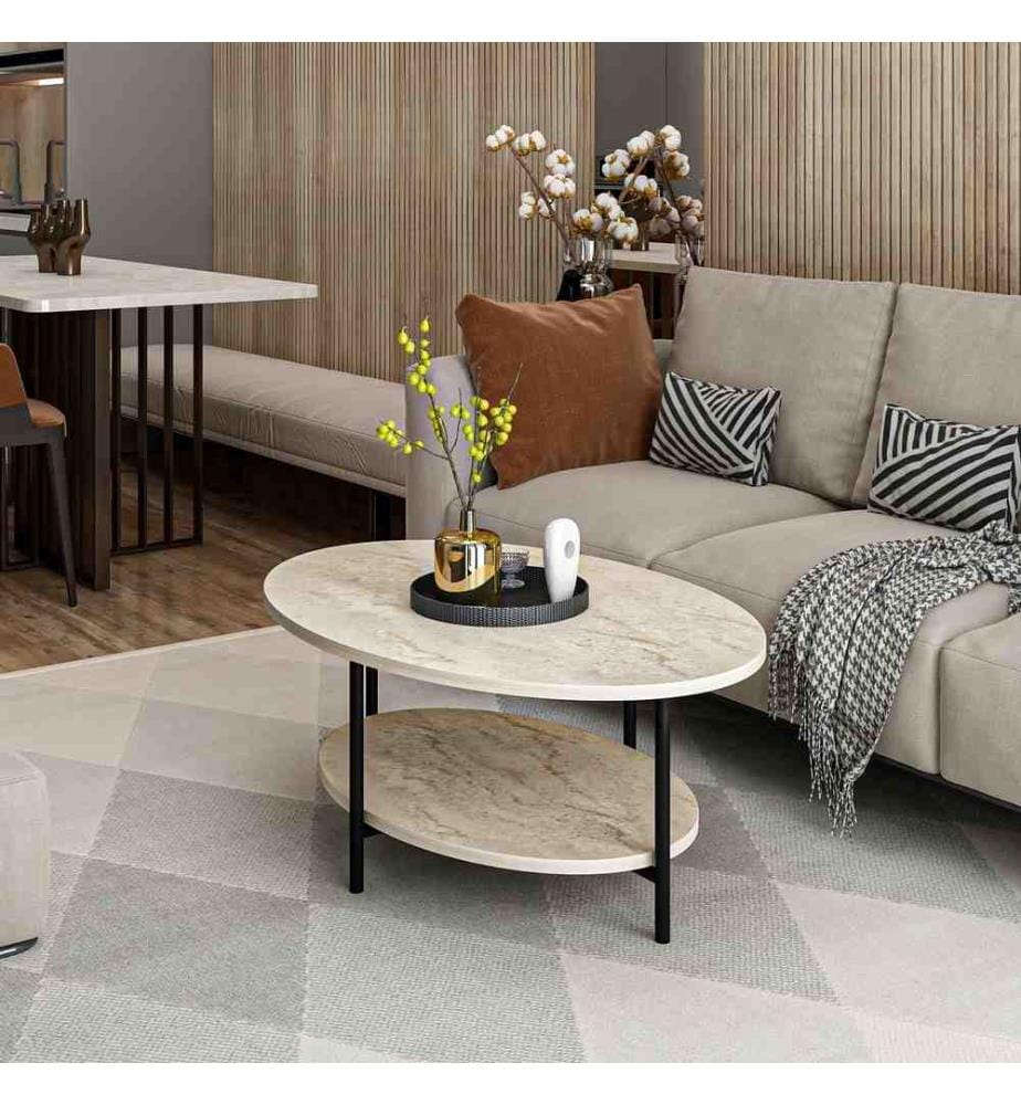 Couchtisch Elis – Travertin
