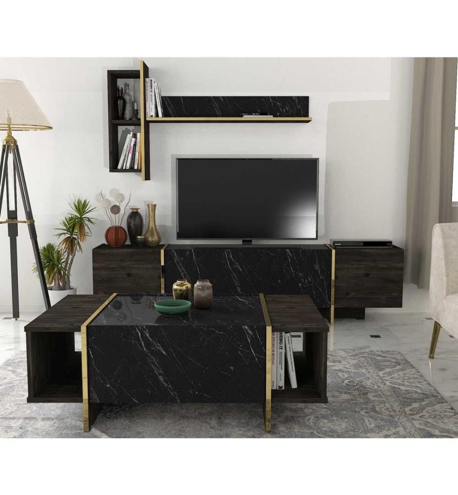 Set da salotto - Nero e oro