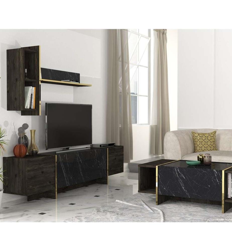 Set da salotto - Nero e oro
