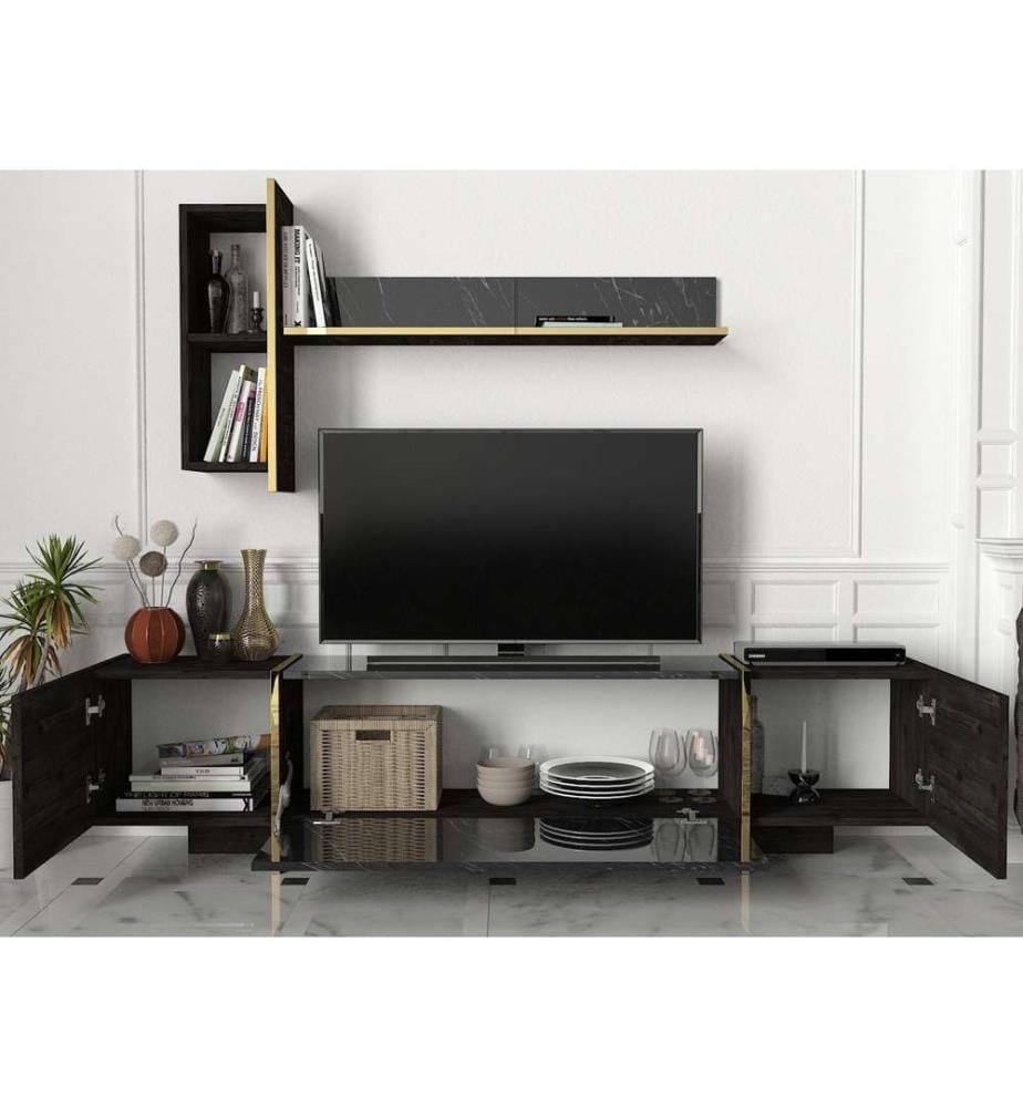 Set da salotto - Nero e oro