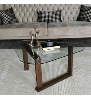 Couchtisch – Massives Nussbaumholz