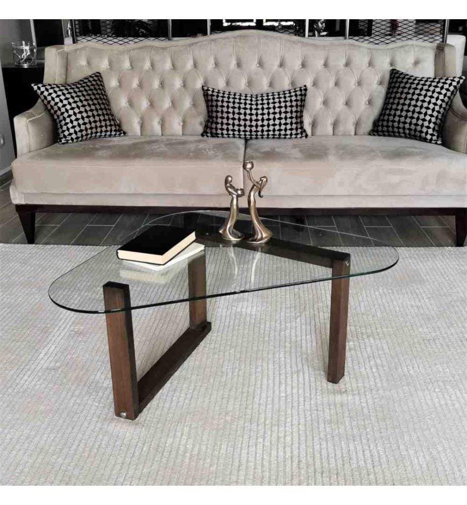 Couchtisch – Massives Nussbaumholz