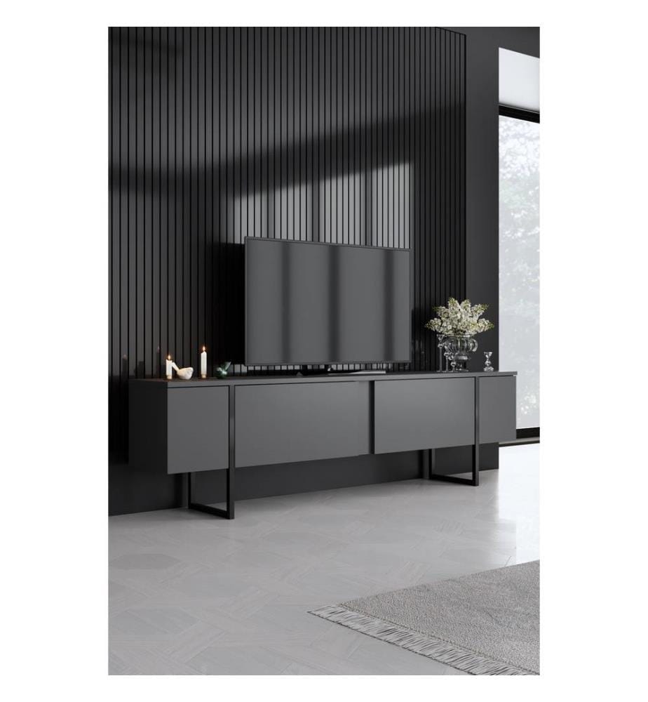 Set da salotto - Noce e nero