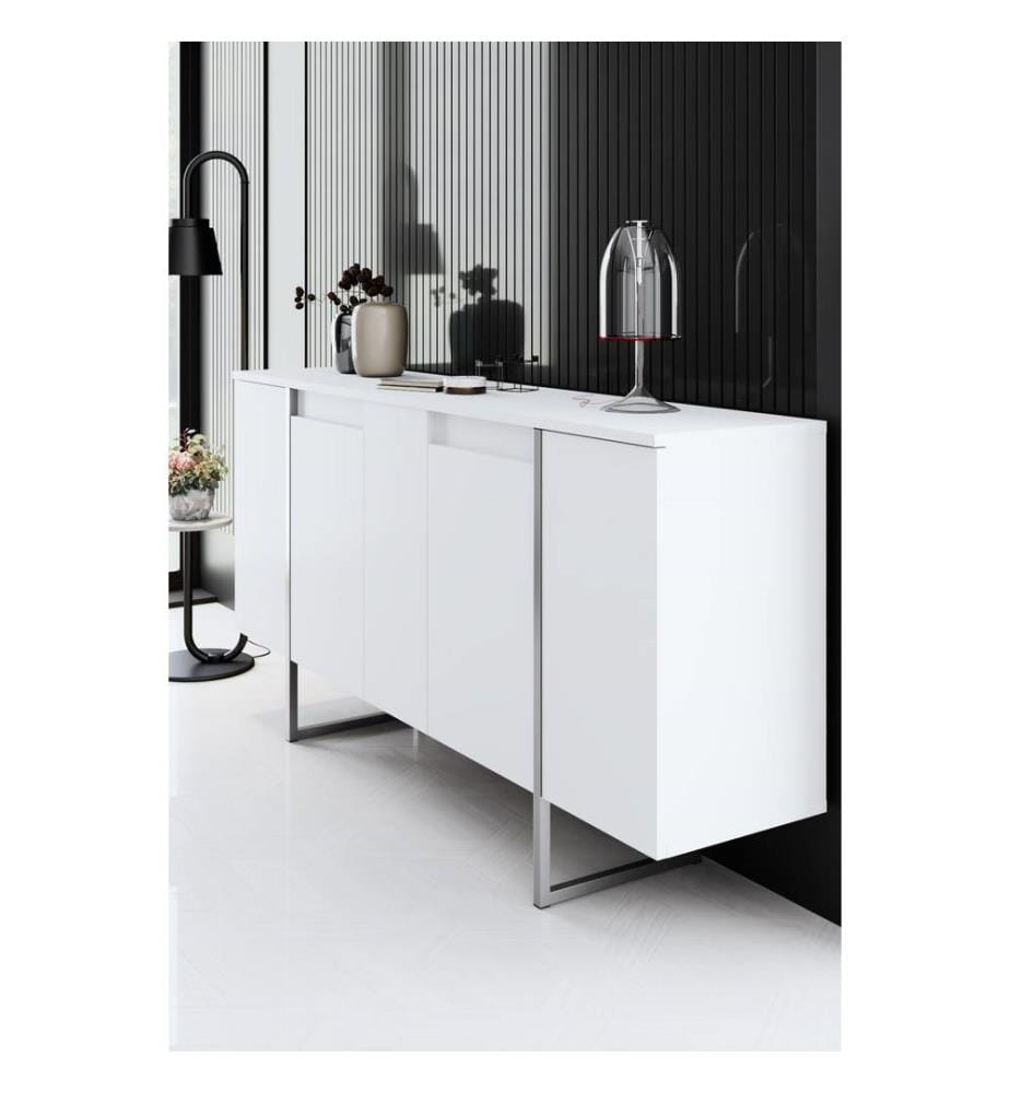 Luxus-Konsole – Weiss und Silber