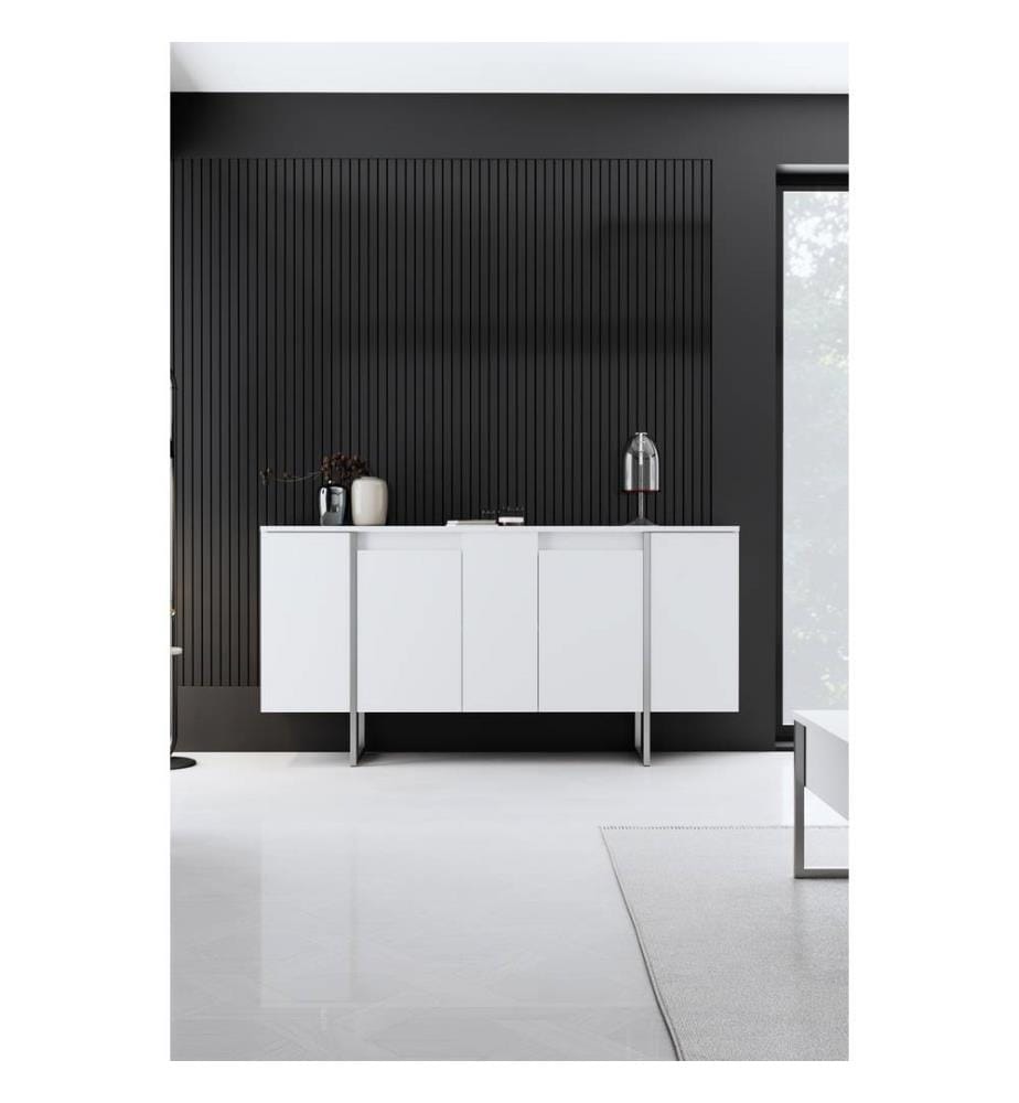 Luxus-Konsole – Weiss und Silber