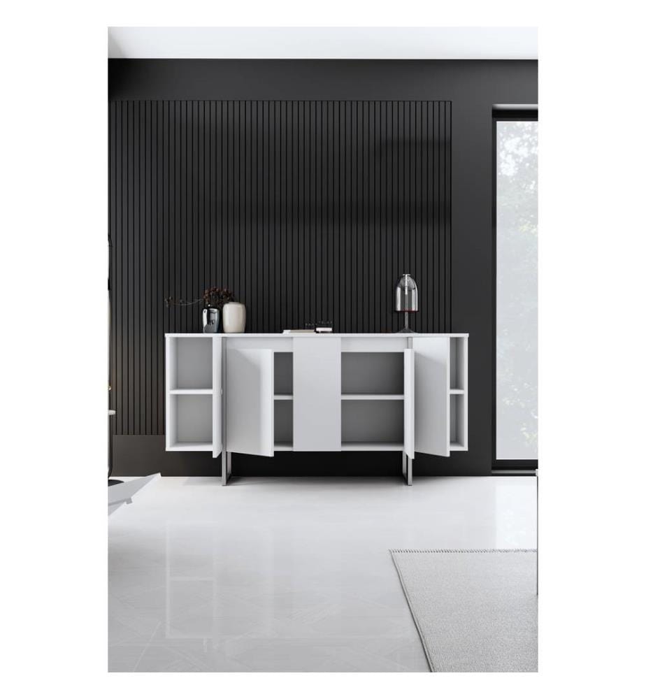 Luxus-Konsole – Weiss und Silber