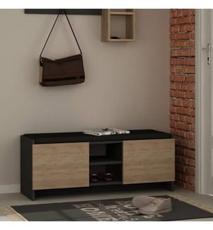 Schuhschrank – Eiche und Anthrazit
