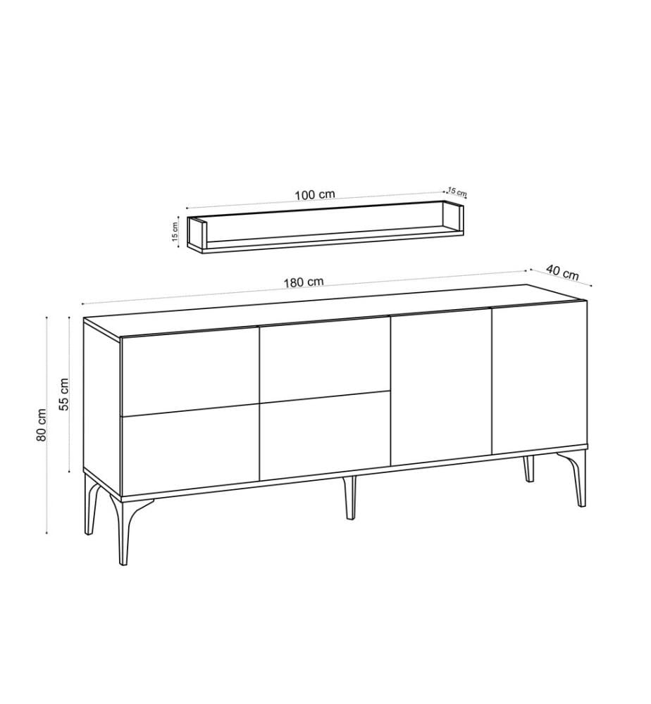 Konsole – Saphir-Eiche