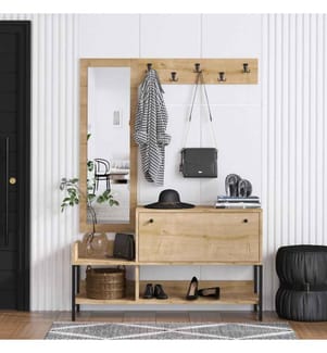 Schuhschrank – Saphir-Eiche