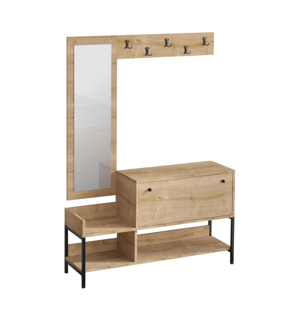 Schuhschrank – Saphir-Eiche