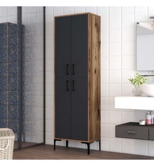 Vielseitiger Schrank – Nussbaum und Anthrazit