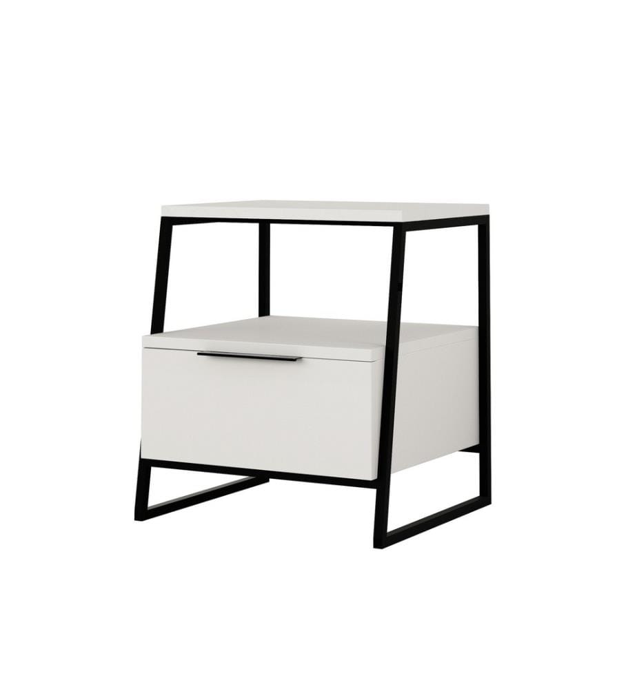 Table de chevet - Blanc