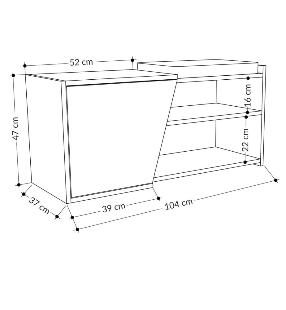 Schuhschrank – Eiche