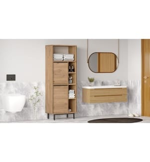 Badezimmerschrank – Nussbaum