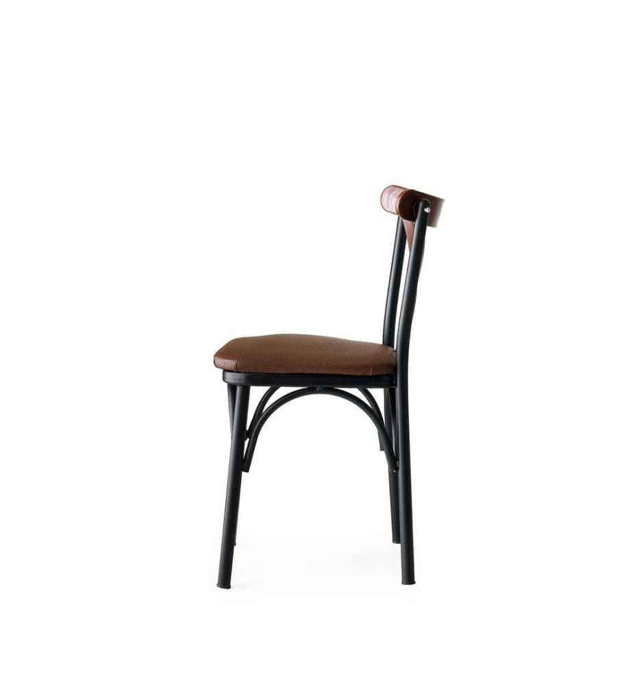 Lot de 4 chaises - Marron