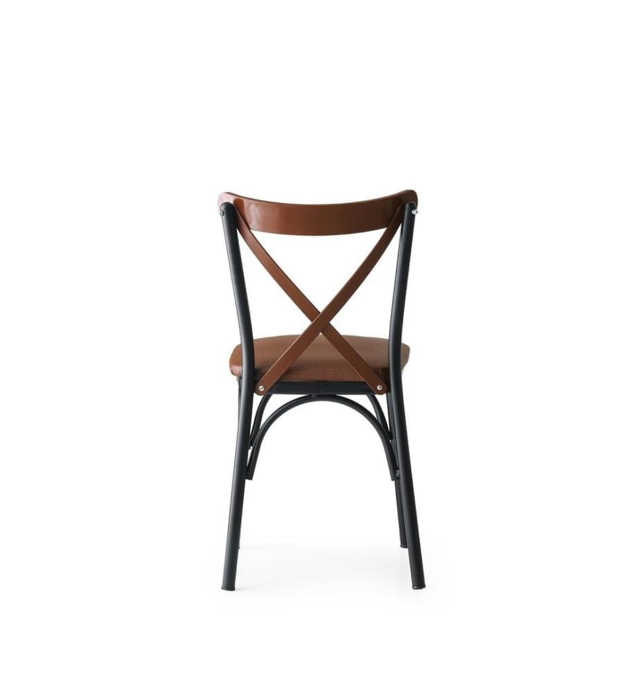 Lot de 4 chaises - Marron