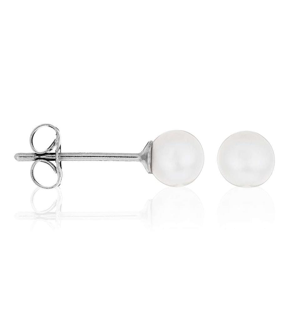 Ohrringe „My Pearl“ – Weissgold und weisse Perlen