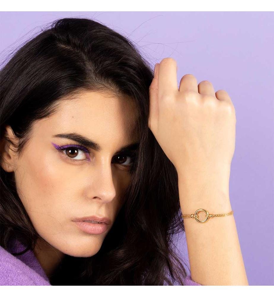 Armband Rounda - Gelbgold