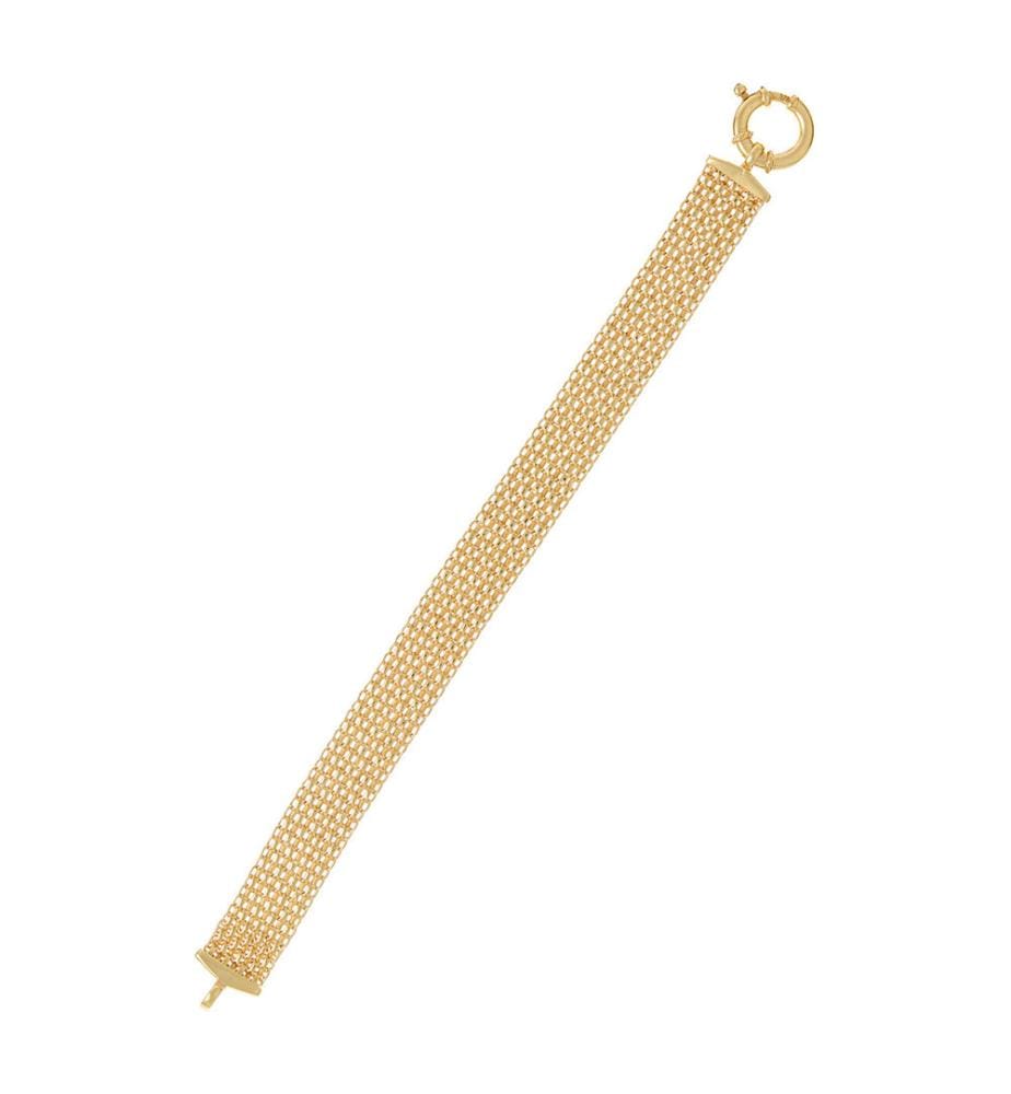 Armband Maille Calera Fermoir Bouée - Gelbgold 375/1000