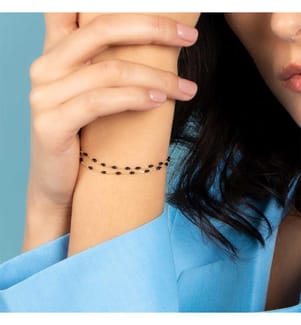 Armband Double Amada Noir - Gelbgold