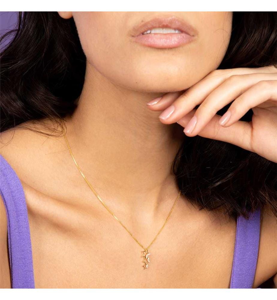 Pendentif Constellation - Or Jaune 375/1000 et Zirconium
