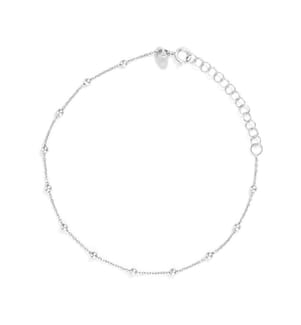 Kugelkettenarmband aus 375/1000 Weissgold - Weissgold