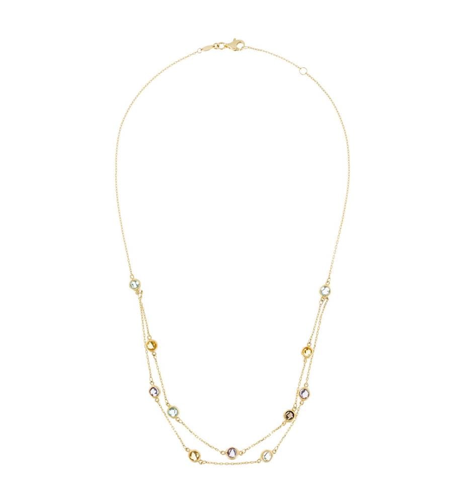Colormix necklace - Yellow gold 375/1000