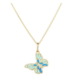 Pendente Butterfly Lovers Oro Giallo 375/1000