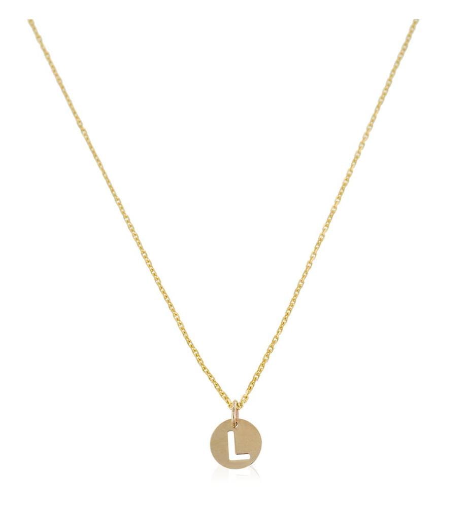 Pendentif Lettre L Dorée - Or Jaune 375/1000