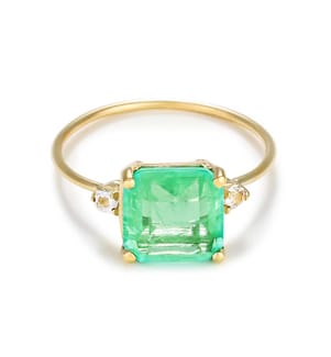 Ring Espoir - Gelbgold 375/1000 und Quarz/Topas