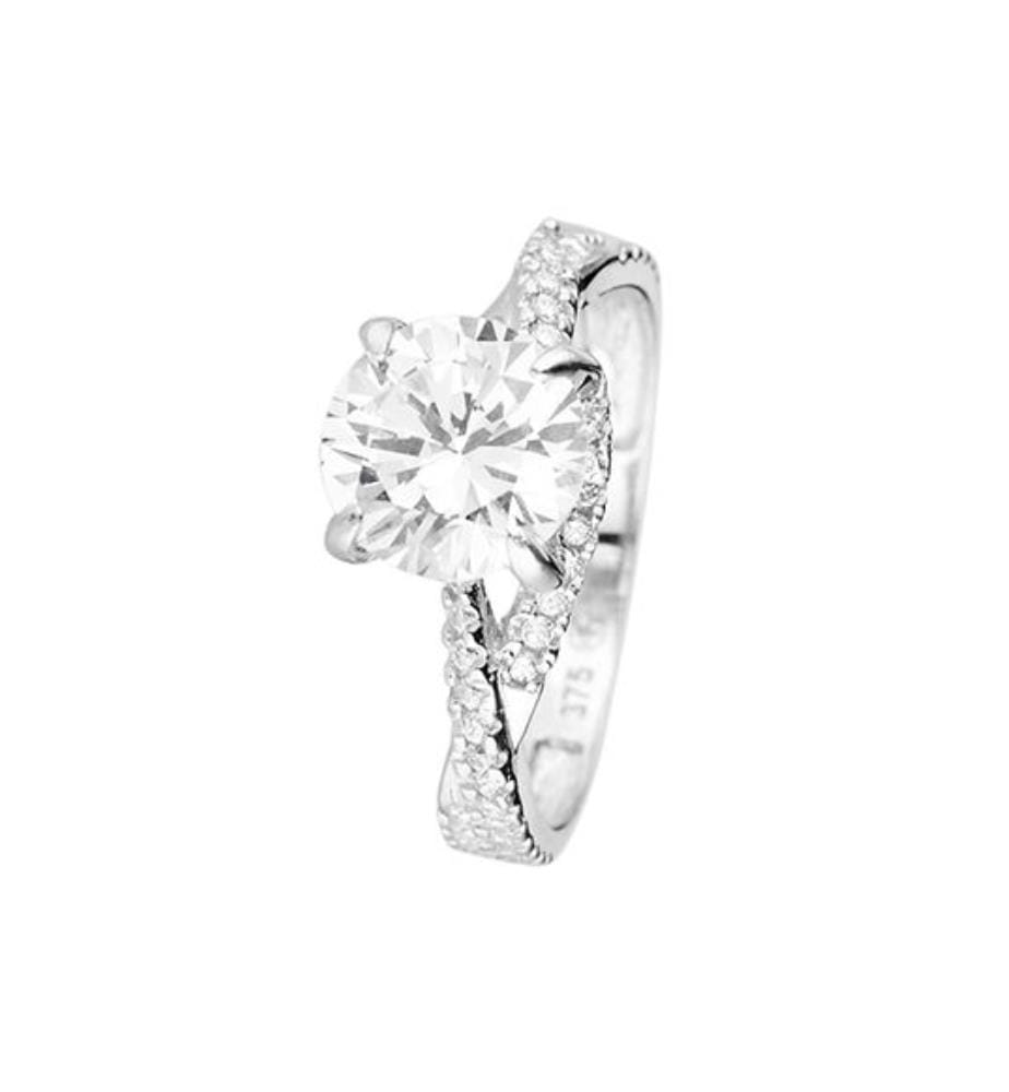 Ring Tourbillon - Weissgold 375/1000 und Zirkonium