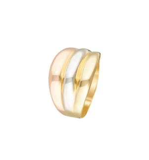 Ring Trianon - Gelbgold, Rotgold und Weissgold 375/1000