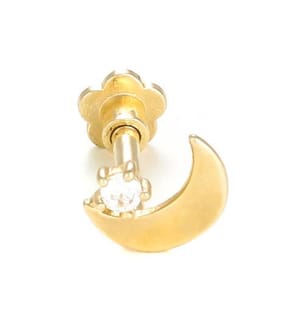 Gioiello Cartilagineo Singolo Lune Dorée - Oro Giallo 375/1000
