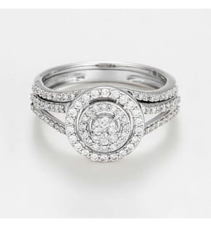 Duo-Ring - Weissgold