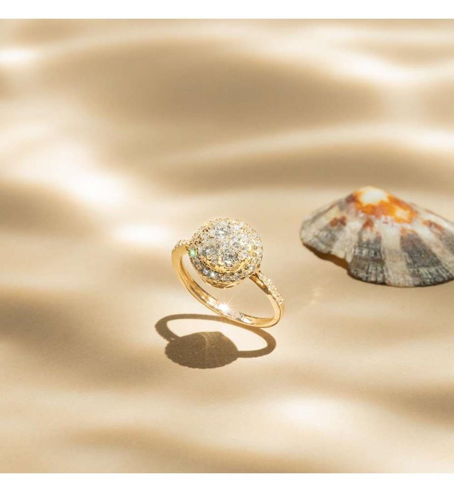Bague Pompadour - Or Jaune 375/1000