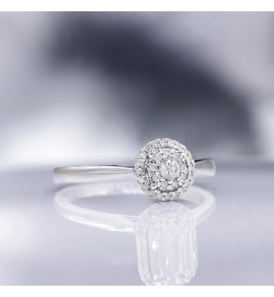Ring Chamade - Weissgold 375/1000