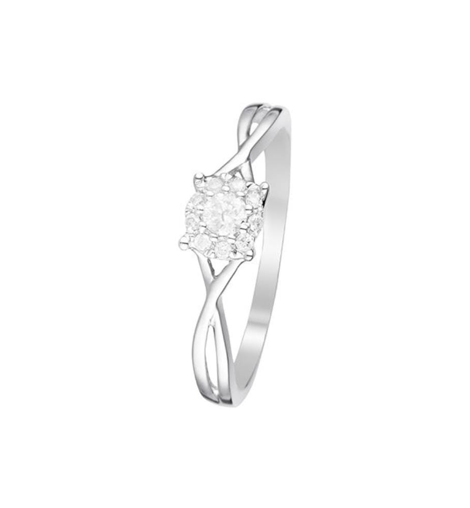 Ring Elisabeth - Weissgold 375/1000