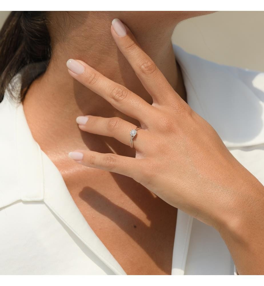 Ring Elisabeth - Weissgold 375/1000
