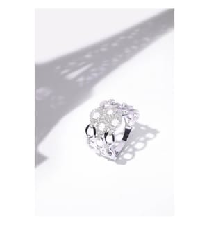 Ring Knüpfen wir unsere Bande - Weissgold 375/1000