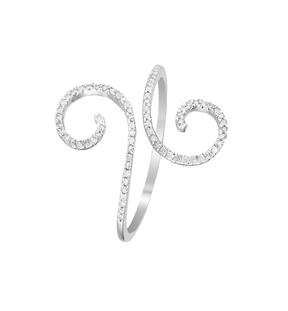 Ring Spiral d'Amour - Weissgold 375/1000