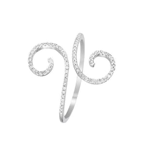 Ring Spiral d'Amour - Weissgold 375/1000