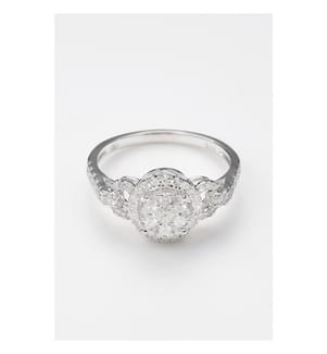 Ring Unique D0,539/59 - Weissgold 375/1000