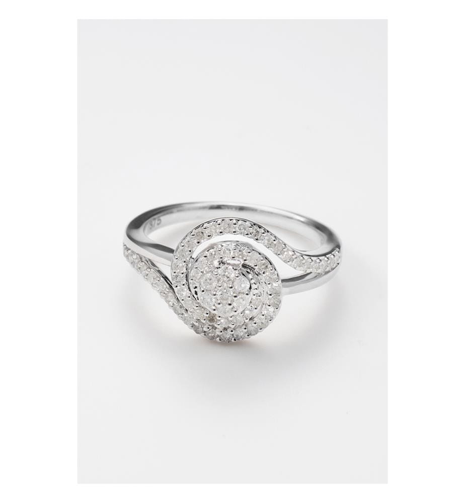 Bague Tourbillon - Or Blanc 375/1000