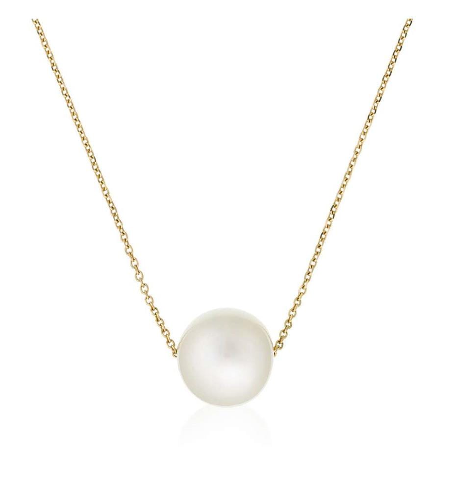 Halsband Single Pearl - Gelbgold 375/1000