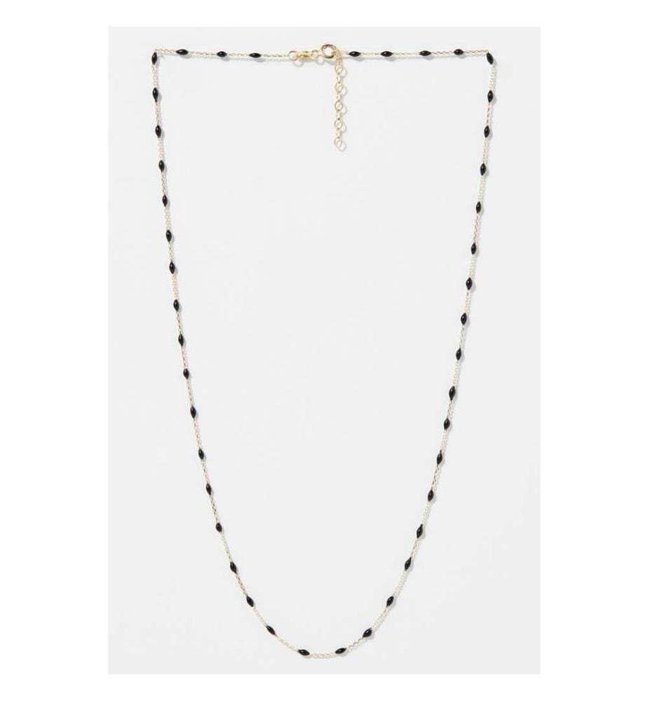Halsband Amada Noir - Gelbgold 375/1000