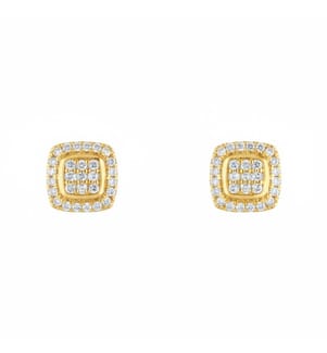 Ohrringe "Sweet Illusion" Diamanten - Gelbgold