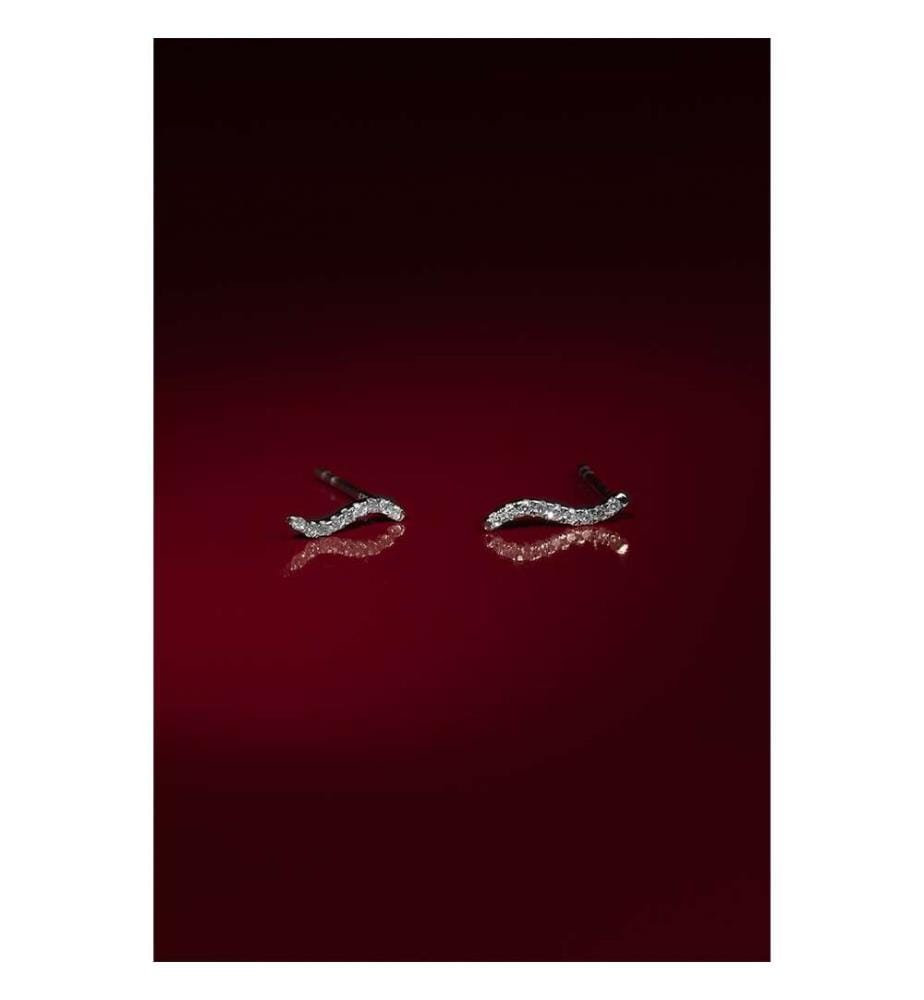 Ohrringe Douce Vague - Silber
