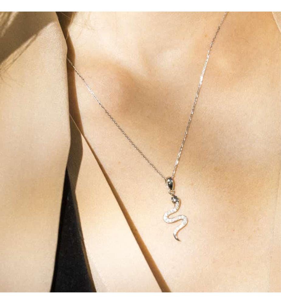 Pendentif Saly - Or Blanc 375/1000