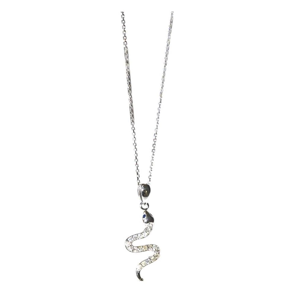 Pendentif Saly - Or Blanc 375/1000
